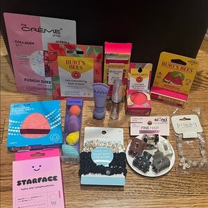 13 items Bundle - Skin Care, Hair Accessories etc